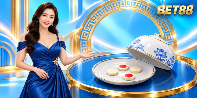 Xóc Đĩa BET88: Thông tin trò chơi và các lưu ý 4 Bát xóc đĩa và quân vị bên nhận diện BET88