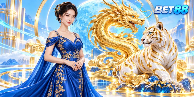 Rồng và hổ vàng trong không gian xanh của BET88